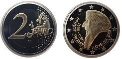 Commémorative 2 euros Slovénie 2008 BE - Primoz Trubar