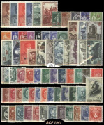 Année complète France 1941 - n° 470 au n° 537 - 70 timbres