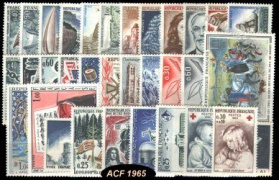 Année complète France 1965 - n° 1435 au n° 1467 - 33 timbres