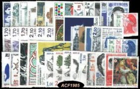 Année complète France 1985 - n° 2347 au n° 2392 - 46 timbres + 1 carnet