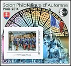 CNEP - Salon Philatélique d'automne PARIS 2014 - gare de l'Est le depart des Poilus Août 1914