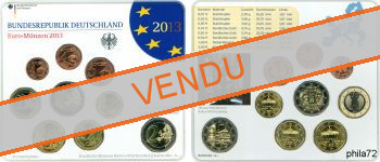 Coffret série monnaies euro Allemagne 2013 BU