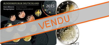 Coffret série monnaies euro Allemagne 2015 BU