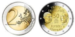 Commémorative 2 euros Allemagne 2013 UNC - Traité de l'Elysée