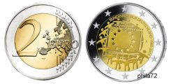 Commémorative commune 2 euros Allemagne 2015 UNC - 30 ans du Drapeau Européen - 30 ans du Drapeau Européen