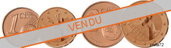 Paire 1-2 cents Andorre année 2014 BU (issue du coffret)