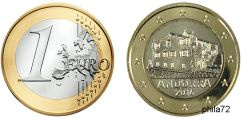 Pièce officielle de 1 euro Andorre annee 2016 UNC - Casa de la Val