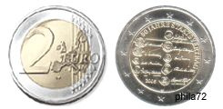 Commémorative 2 euros Autriche 2005 UNC - 50 ans du traité de création de l'Etat Autrichien