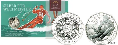 Commémorative 5 euros Argent Autriche 2012 Brillant Universel - Schladming