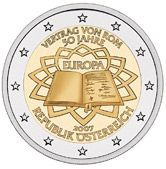Commémorative commune 2 euros Autriche 2007 UNC - Traité de Rome