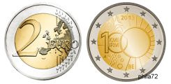 Commémorative 2 euros Belgique 2013 UNC - Institut royal meteorologique