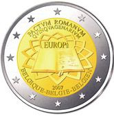 Commémorative commune 2 euros Belgique 2007 UNC - Traité de Rome