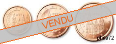 Série 1-2-5 cents Espagne année 2012 UNC
