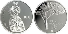 Commémorative 10 euros Argent Finlande 2011 Brillant Universel - Hella Wuolijoki