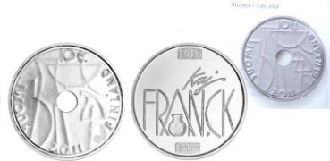 Commémorative 10 euros Argent Finlande 2011 Brillant Universel - Kaj Franck