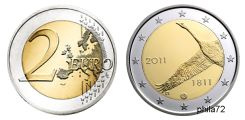 Commémorative 2 euros Finlande 2011 UNC - Bicentenaire de la Banque de Finlande