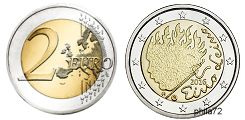 Commémorative 2 euros Finlande 2016 UNC - Eino Leino