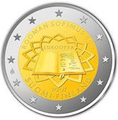 Commémorative commune 2 euros Finlande 2007 UNC - Traité de Rome