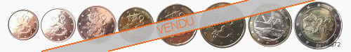 Série complète pièces 1 cent à 2 euros Finlande année 2009 UNC