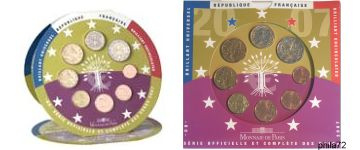 Coffret série monnaies euro France 2007 BU - Monnaie de Paris