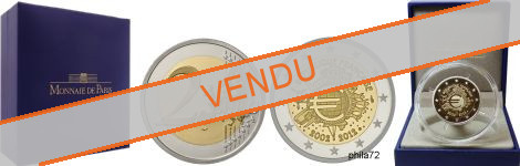 Commémorative commune 2 euros France 2012 BE Monnaie de Paris - 10 ans de l'Euro