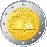 Commémorative commune 2 euros France 2007 UNC - Traité de Rome