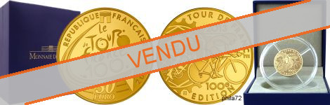 Commémorative 50 euros Or Tour de France 2013 Belle Epreuve - Monnaie de Paris