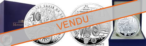 Commémorative 10 euros Argent Grande Guerre Taxis de la Marne 2014 Belle Epreuve - Monnaie de Paris