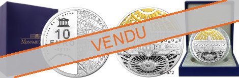 Commémorative 10 euros Argent  Unesco les Invalides et le Grand Palais 2015 Belle Epreuve - Monnaie de Paris