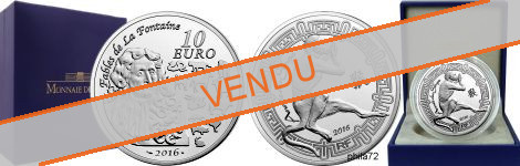 Commémorative 10 euros Argent année du Singe France 2016 Belle Epreuve - Monnaie de Paris