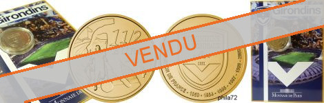Commémorative 1 euros1/2 France Girondins de Bordeaux 2010 Brillant Universel - Monnaie de Paris