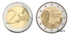Commémorative 2 euros France 2010 UNC - Appel du 18 juin 1940