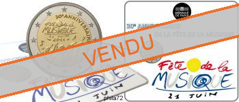Commémorative 2 euros France 2011 BU Monnaie de Paris - Fête de la musique