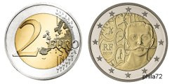 Commémorative 2 euros France 2013 UNC - Pierre de Coubertin