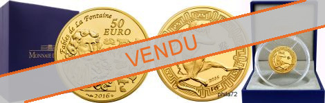 Commémorative 50 euros Or année du Singe France 2016 Belle Epreuve - Monnaie de Paris