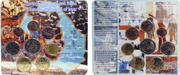 Coffret série monnaies euro Grèce 2012 BU - Ile de Satorin