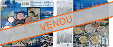 Coffret série monnaies euro Grèce 2013 BU - Ile de Mykonos
