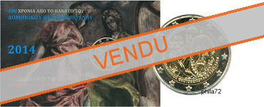 Commémorative 2 euros Grèce 2014 BU Coincard - El Greco