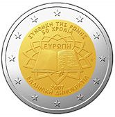 Commémorative commune 2 euros Grèce 2007 UNC - Traité de Rome