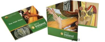 Coffret série monnaies euro Irlande 2013 BU - La harpe irlandaise