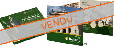 Coffret série monnaies euro Irlande 2016 BU - Proclamation république d'Irlande