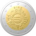 Commémorative commune 2 euros Irlande 2012 UNC - 10 ans de l'Euro