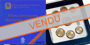 Coffret série monnaies euro Italie 2002 BU