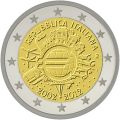 Commémorative commune 2 euros Italie 2012 UNC - 10 ans de l'Euro