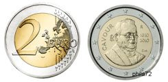 Commémorative 2 euros Italie 2010 UNC - Comte de Cavour