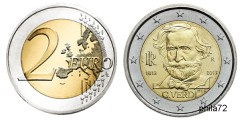 Commémorative 2 euros Italie 2013 UNC - Giuseppe Verdi