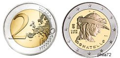 Commémorative 2 euros Italie 2016 UNC - Donatello