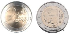 Commémorative 2 euros Luxembourg 2009 UNC - Couple grand-ducal