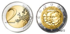 Commémorative 2 euros Luxembourg 2011 UNC - Grand-duc Jean, Lieutenant-représentant.