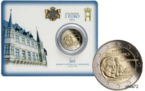 Commémorative 2 euros Luxembourg 2012 BU Coincard - Grand ducal